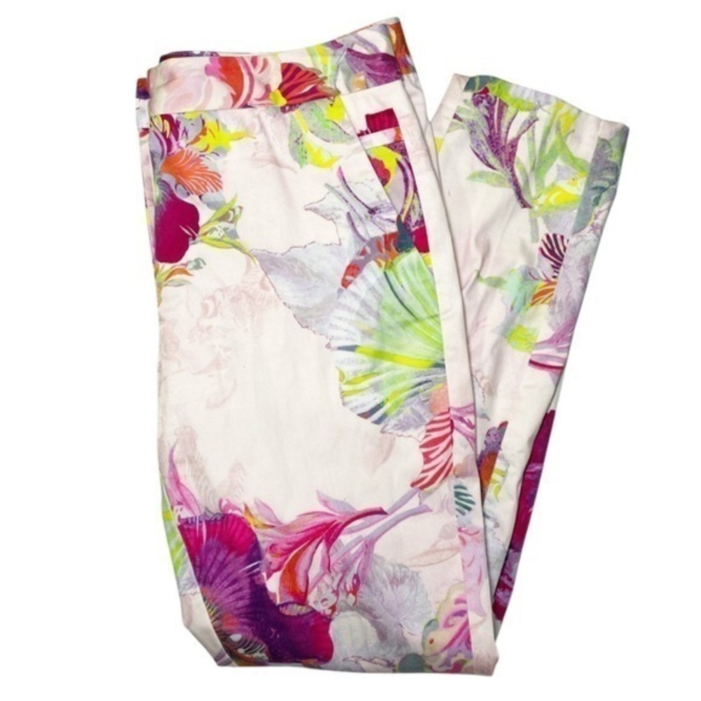 Ted Baker Women's Orchid Print Slim Fit Dress Trousers